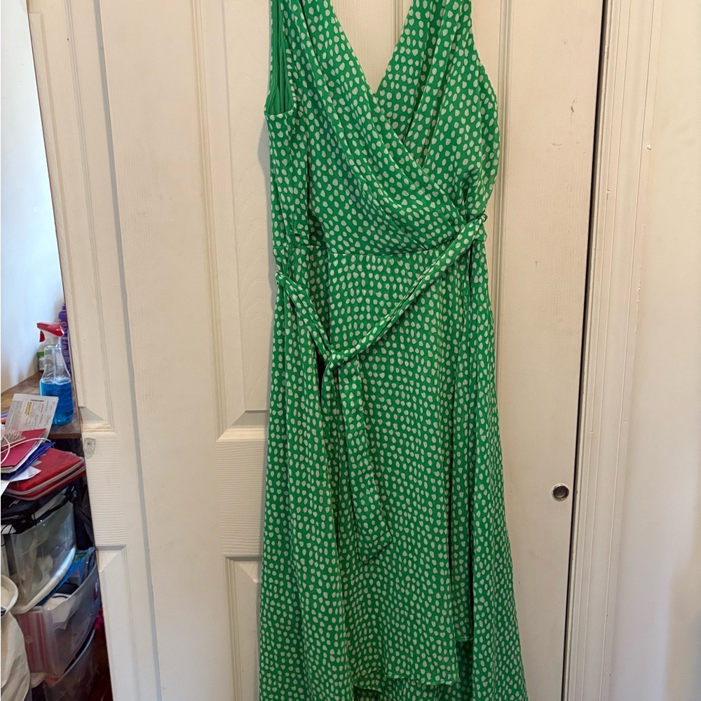 DKNY Green Patterned  Dress